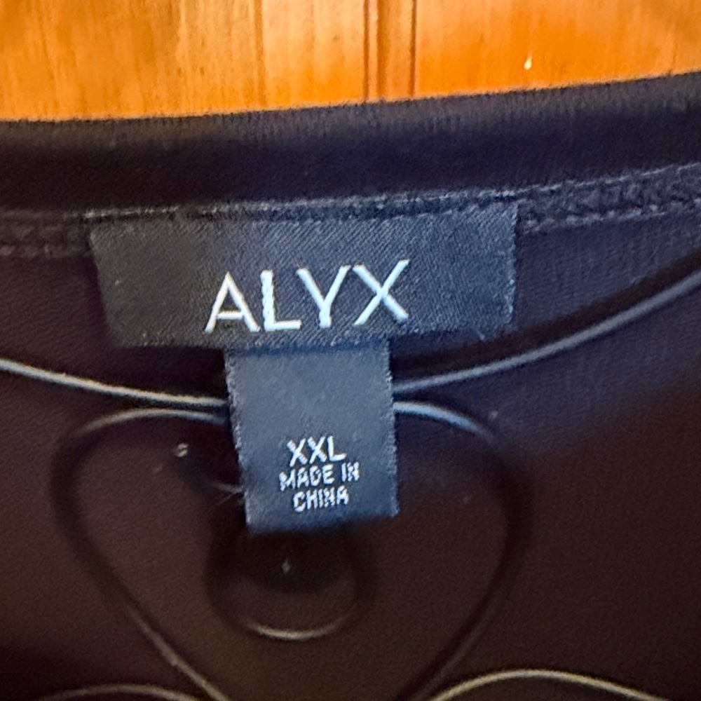 🎬🎬🎬bogoho🎬🎬🎬Alyx Black and Gray Striped Layered Sweatshirt-XXL - Picture 4 of 8